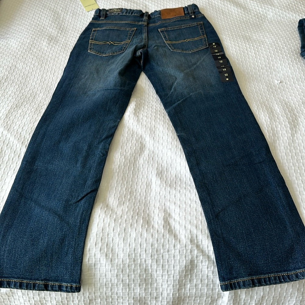 Handcrafted, lucky brand, classic straight boys denim jeans